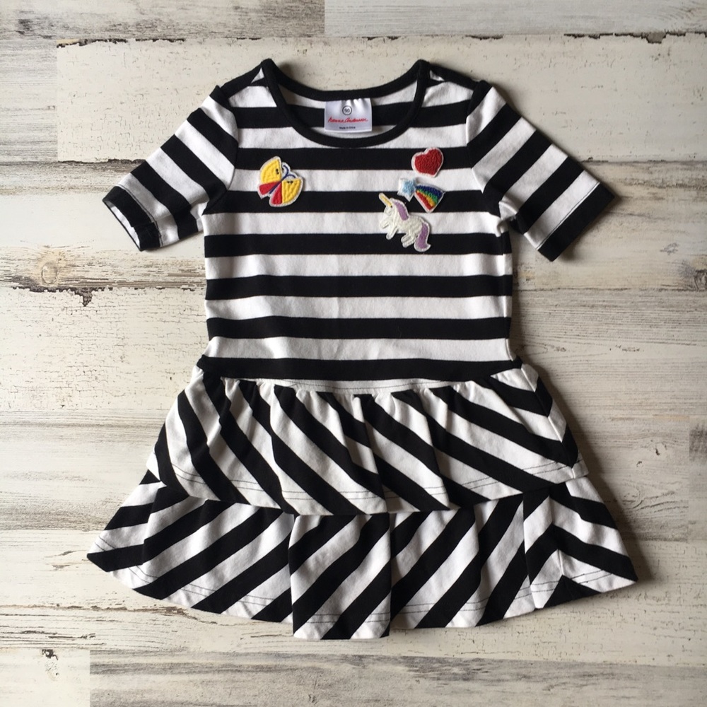 Hanna Andersson striped dress size 18-24 months